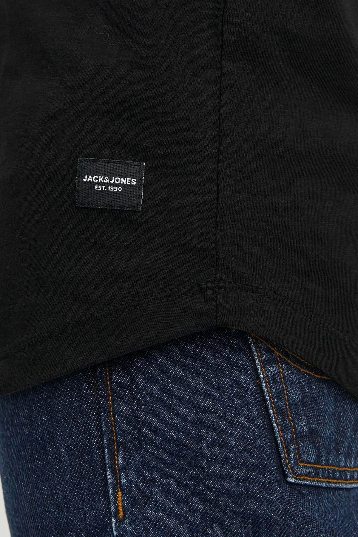 Jack & Jones Erkek Tişört 12113648 Siyah