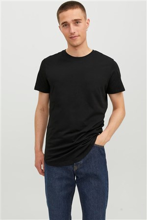 Jack & Jones Erkek Tişört 12113648 Siyah