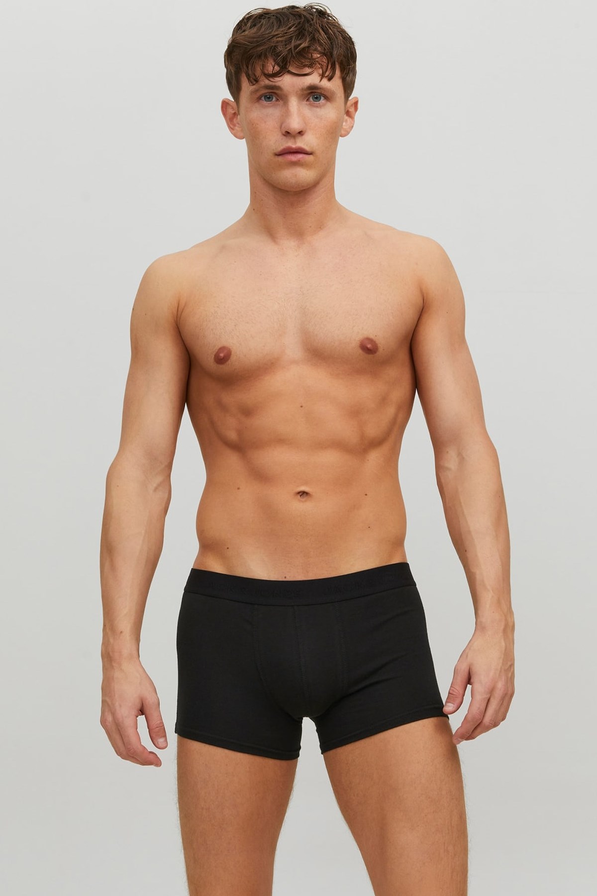 Jack & Jones Jacwaistband 3'lü Boxer 12127816 Siyah