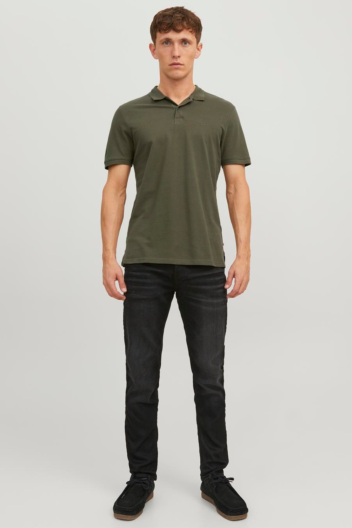 Jack & Jones Erkek Polo Yaka Tişört 12136516 Haki