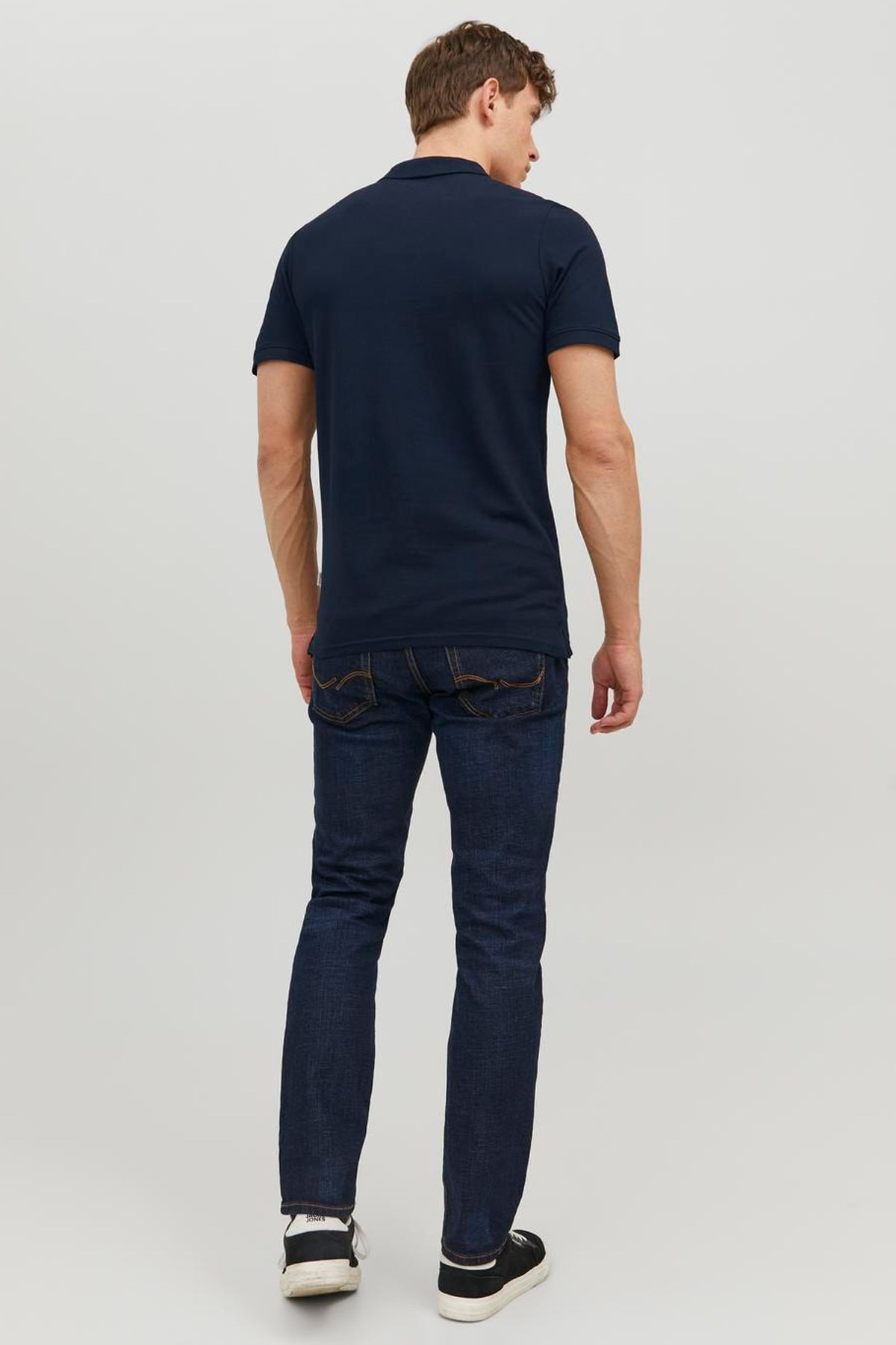 Jack & Jones Erkek Polo Yaka Tişört 12136516 Lacivert