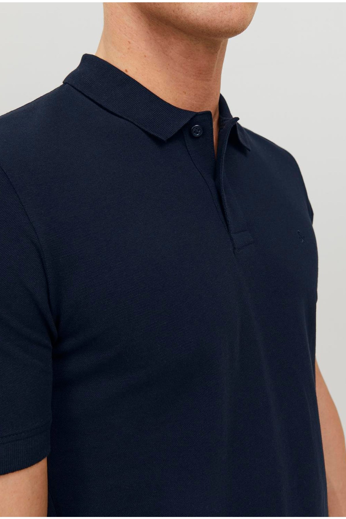 Jack & Jones Erkek Polo Yaka Tişört 12136516 Lacivert