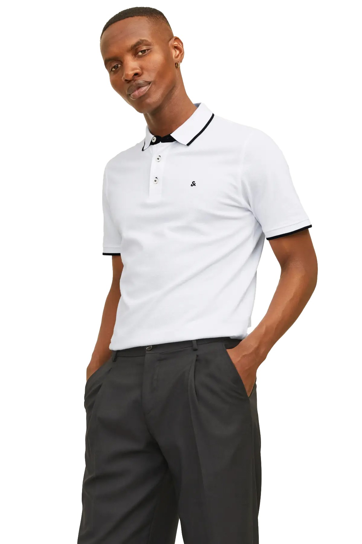 Jack & Jones Jjepaulos Erkek Tişört 12136668 Beyaz