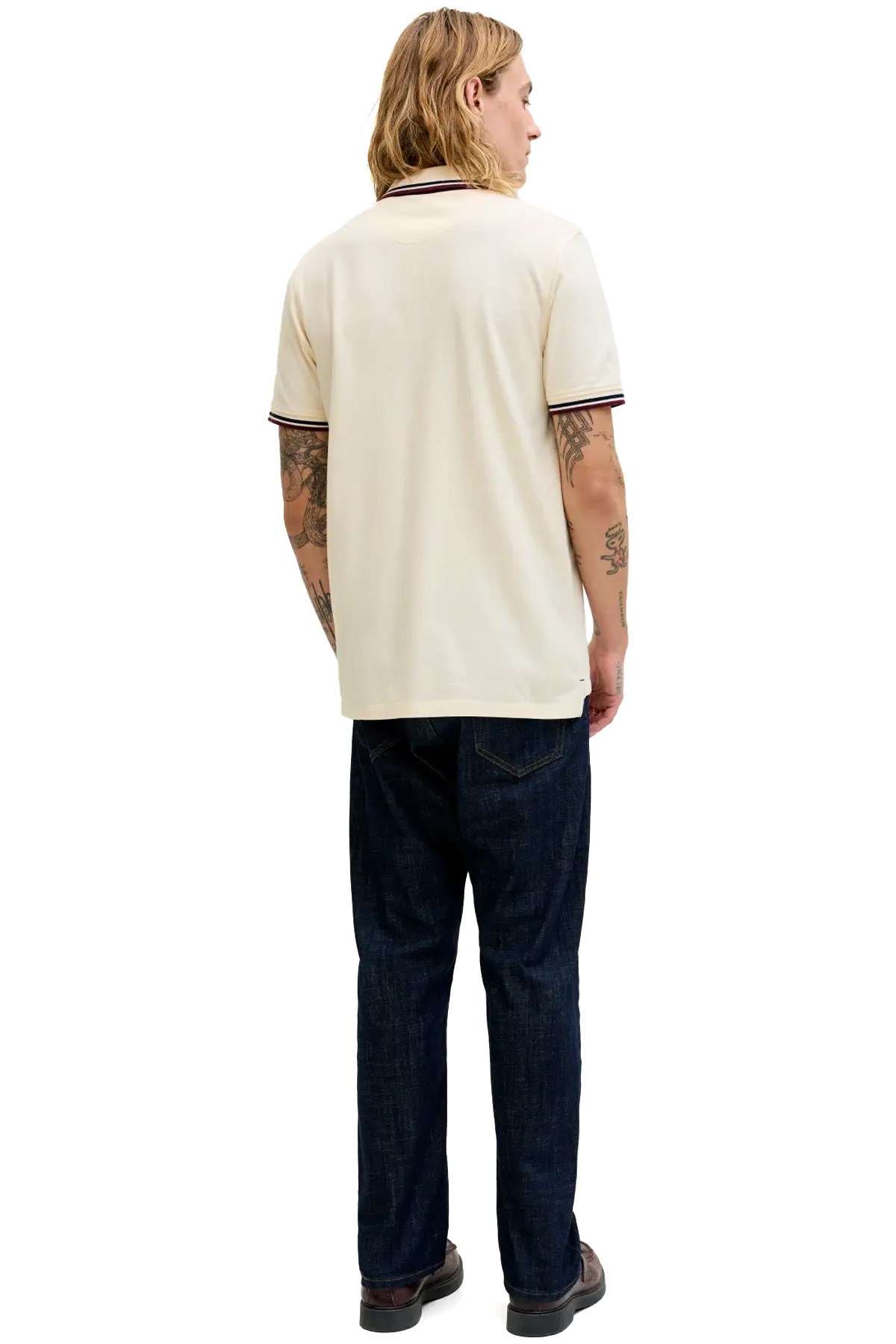 Jack & Jones Jjepaulos Erkek Tişört 12136668 Ekru