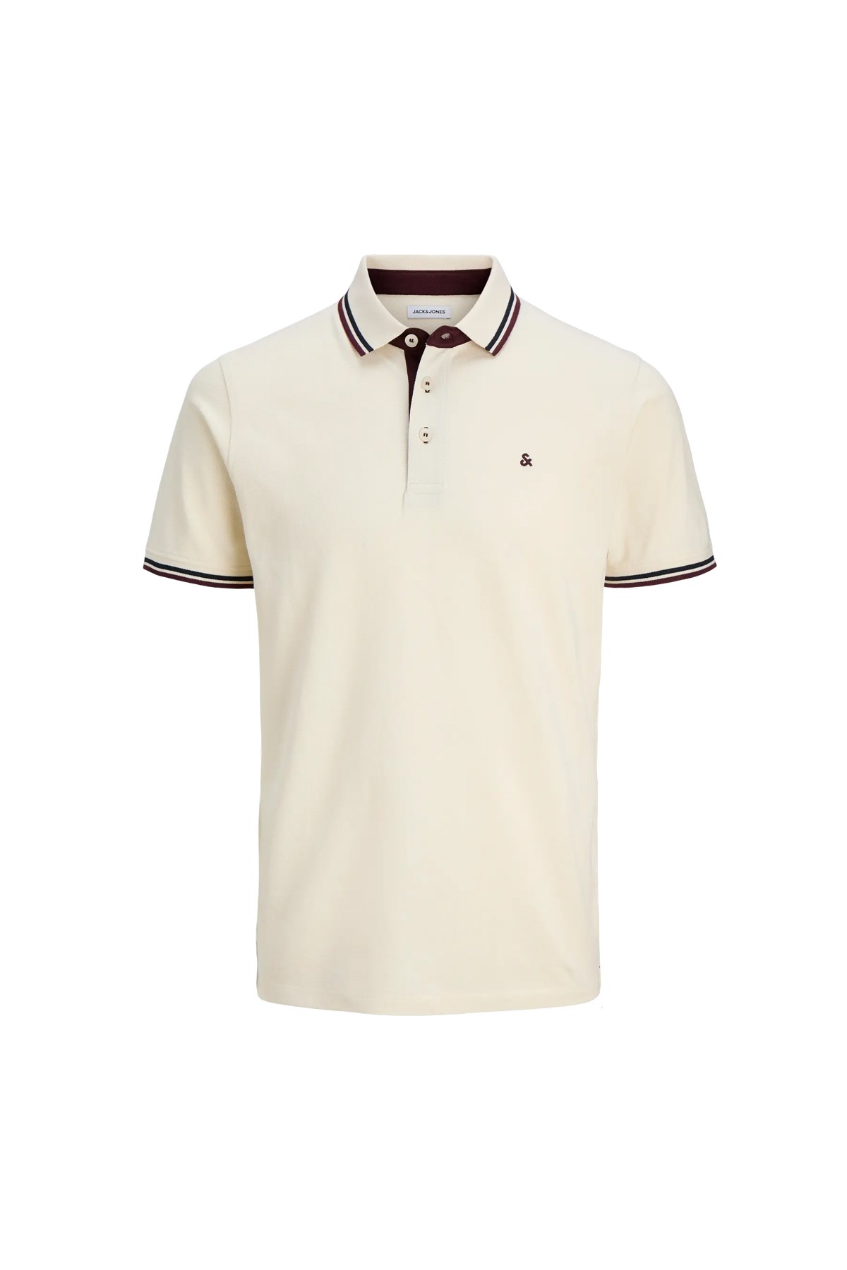 Jack & Jones Jjepaulos Erkek Tişört 12136668 Ekru