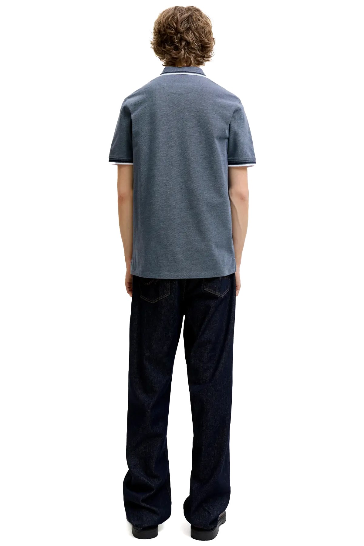 Jack & Jones Jjepaulos Erkek Tişört 12136668 Mavi