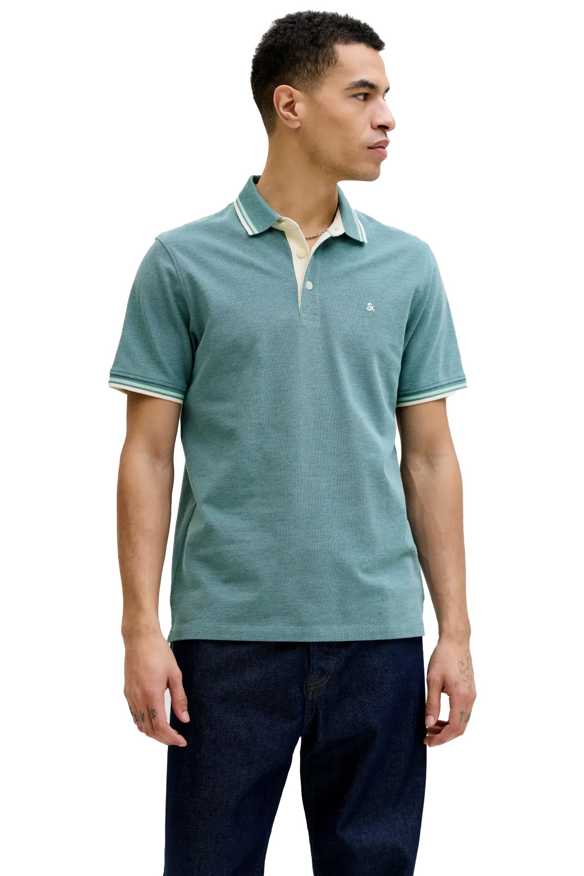 Jack & Jones Jjepaulos Erkek Tişört 12136668 Yeşil