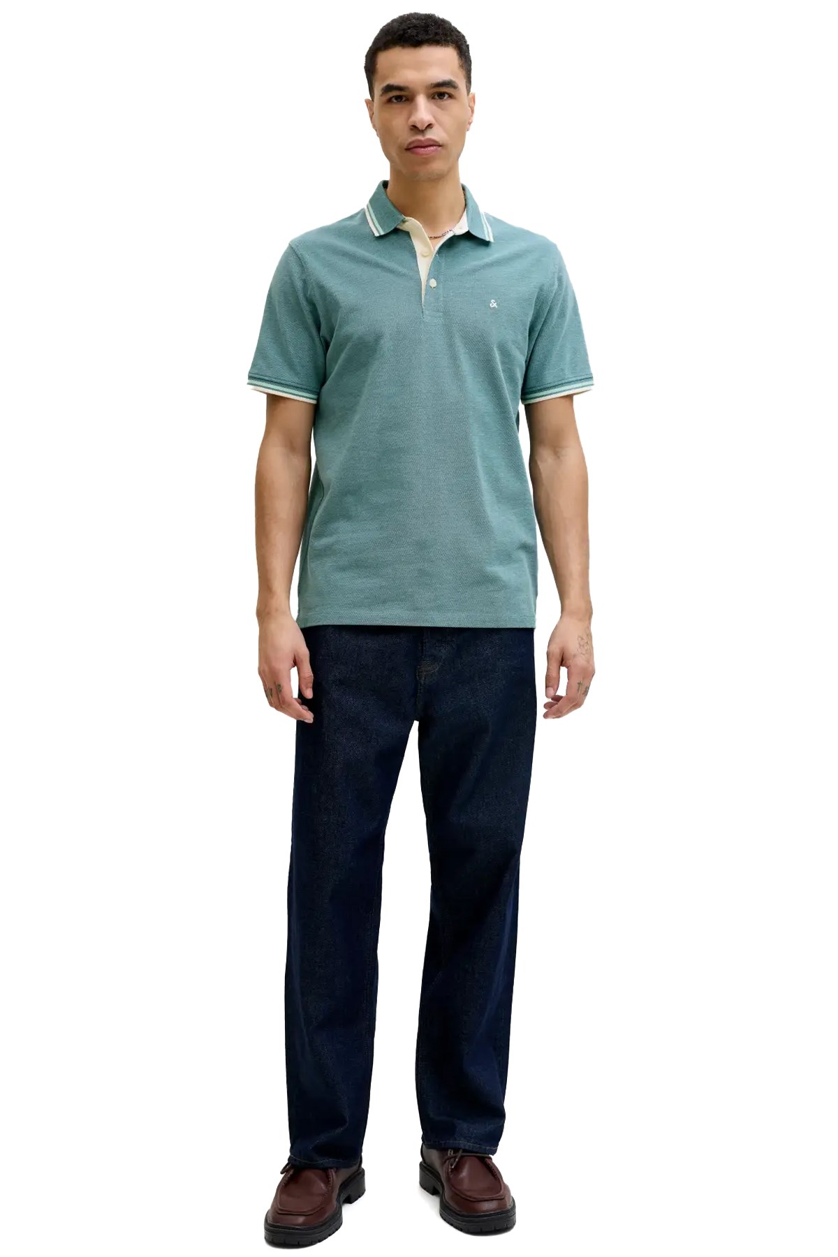 Jack & Jones Jjepaulos Erkek Tişört 12136668 Yeşil