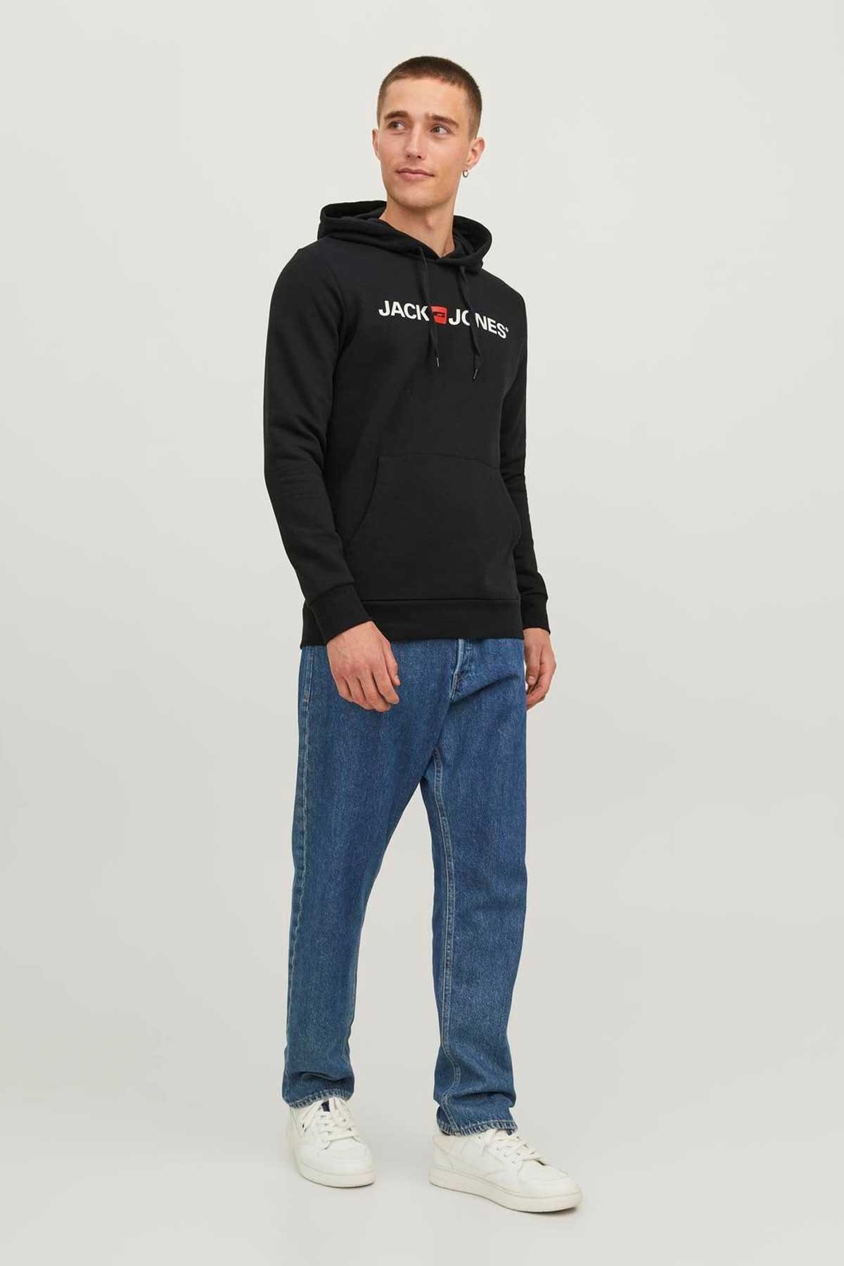 Jack & Jones Jjecorp Erkek Sweatshirt 12137054 Siyah