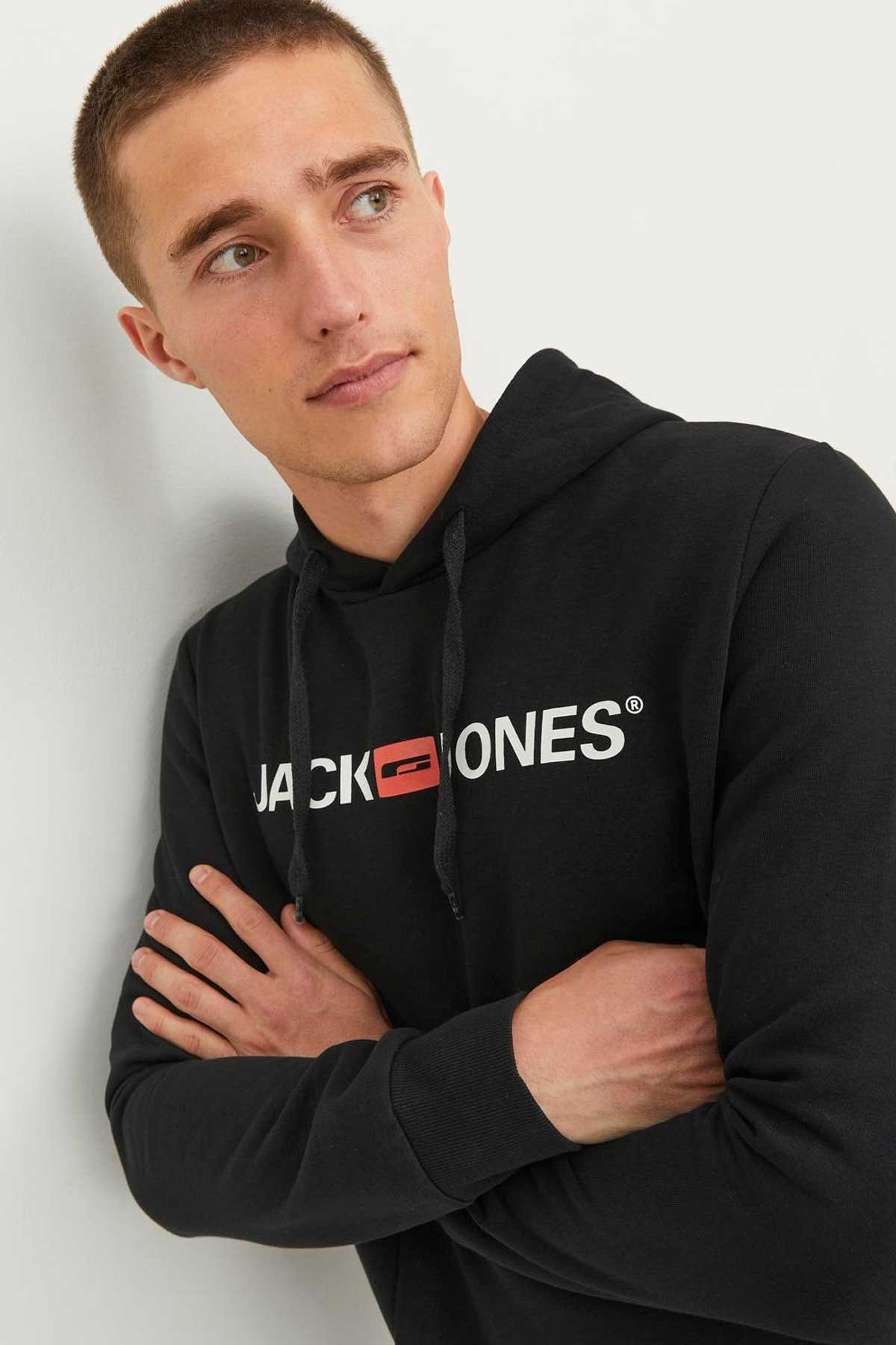 Jack & Jones Jjecorp Erkek Sweatshirt 12137054 Siyah