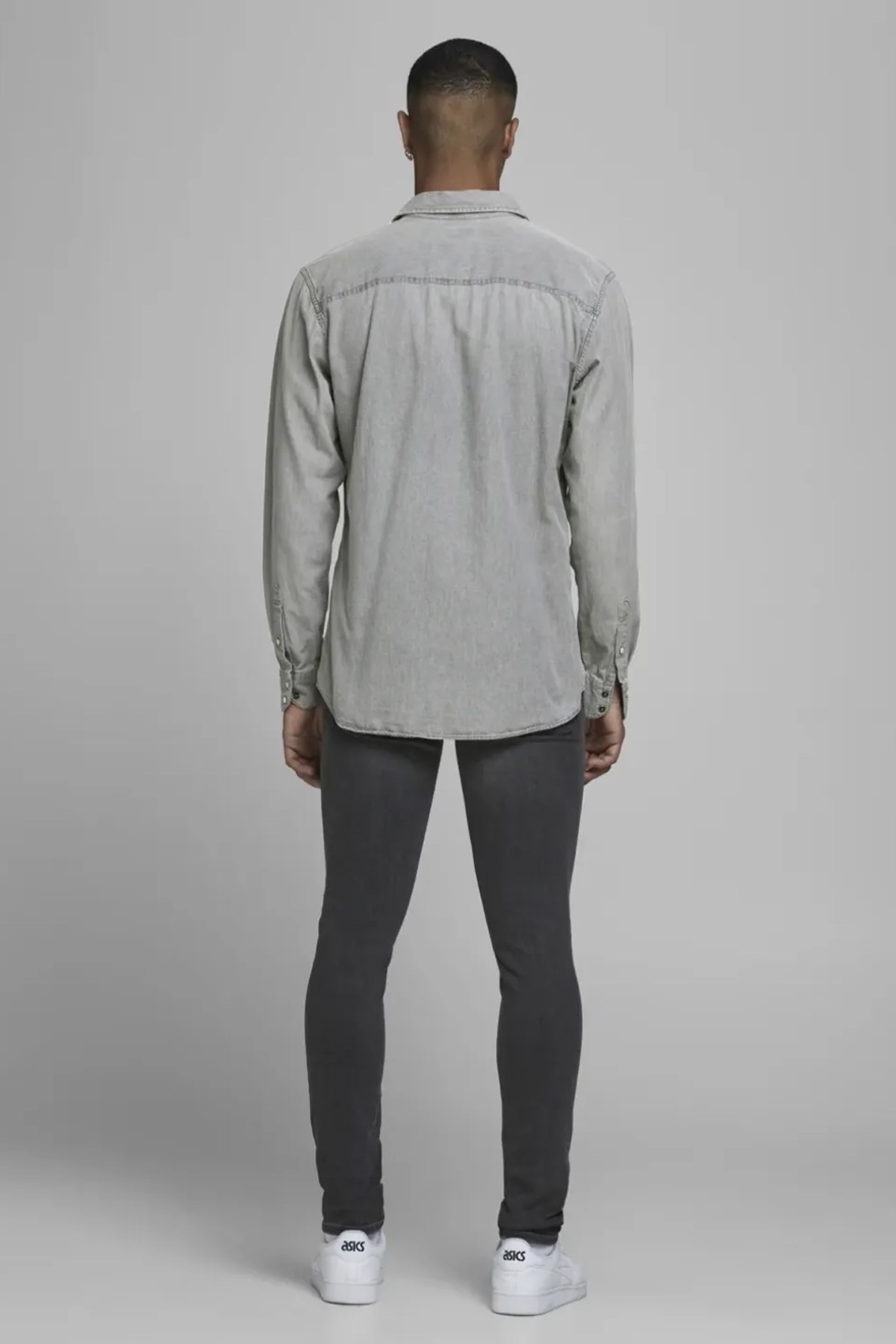 Jack & Jones Erkek Gömlek 12138115 Gri