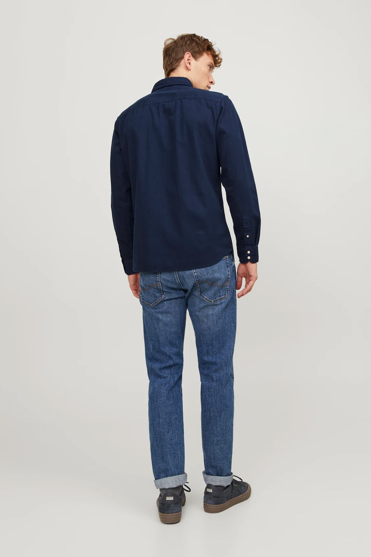 Jack & Jones Erkek Gömlek 12138115 Lacivert