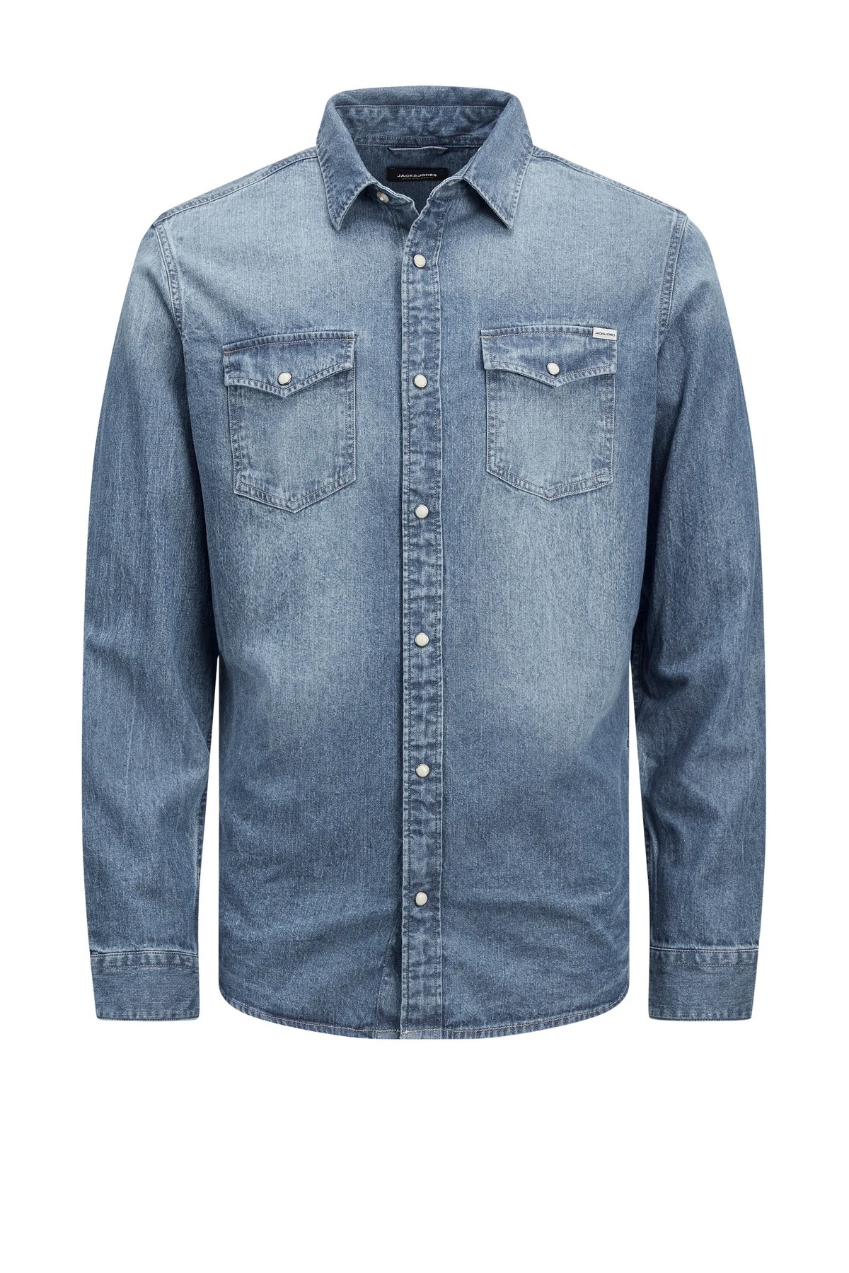 Jack & Jones Erkek Gömlek 12138115 Mavi