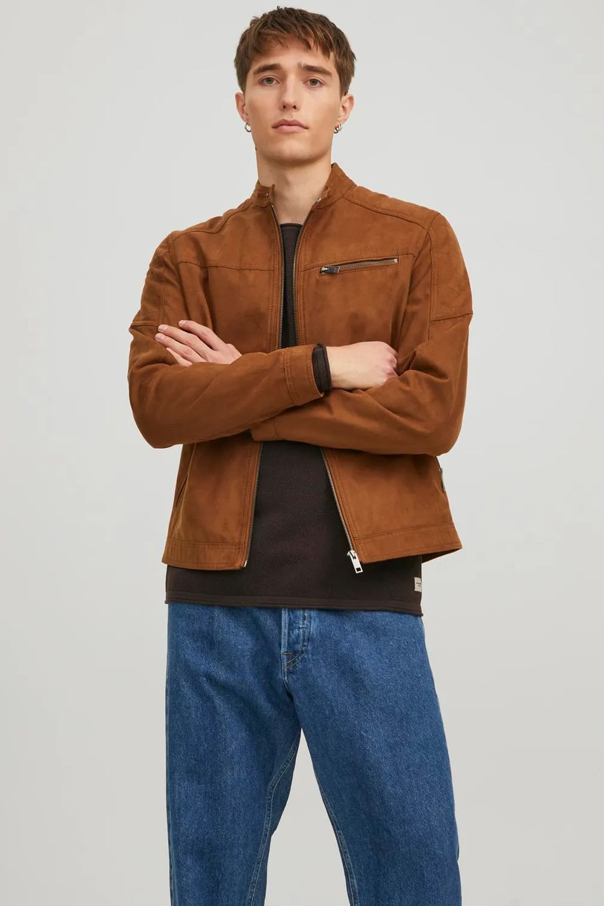 Jack & Jones Jjerocky Erkek Mont  12147218 Kahverengi