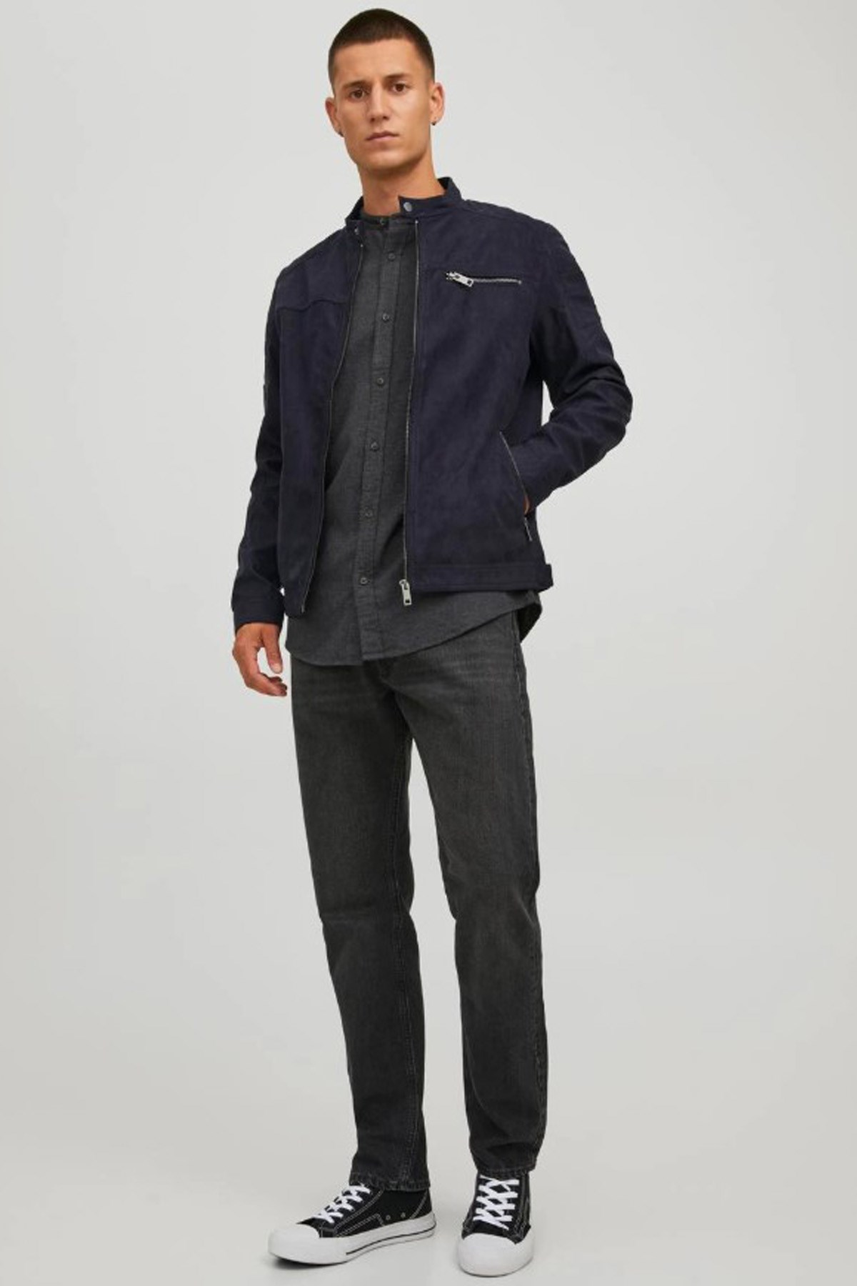Jack & Jones Jjerocky Erkek Mont  12147218 Siyah