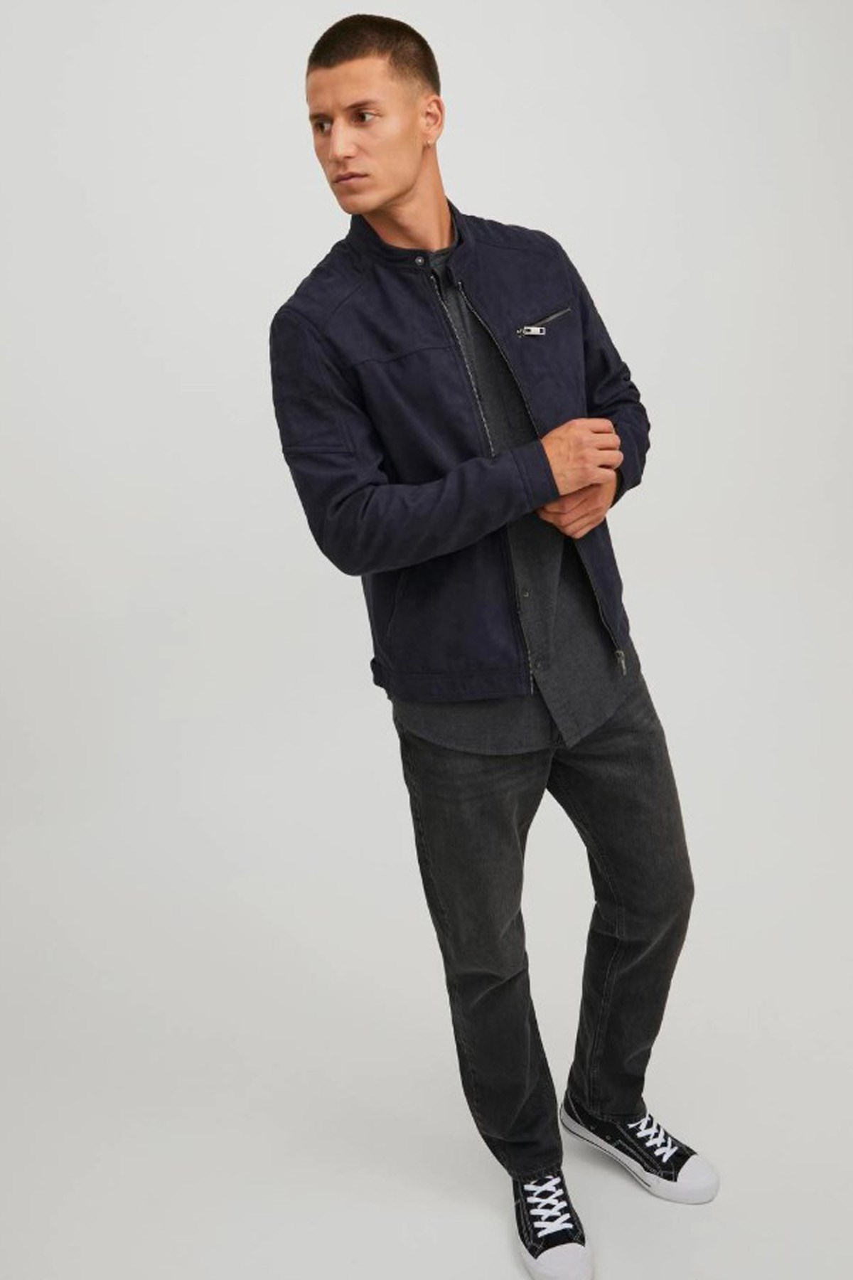 Jack & Jones Jjerocky Erkek Mont  12147218 Siyah