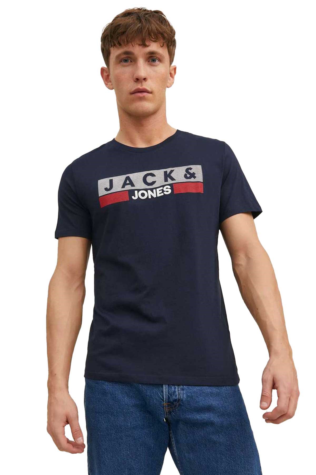 Jack & Jones Jjecorp Erkek Tişört 12151955 Lacivert
