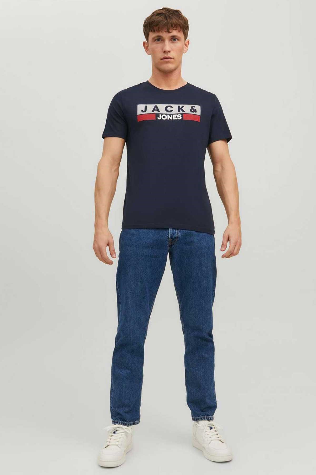 Jack & Jones Jjecorp Erkek Tişört 12151955 Lacivert