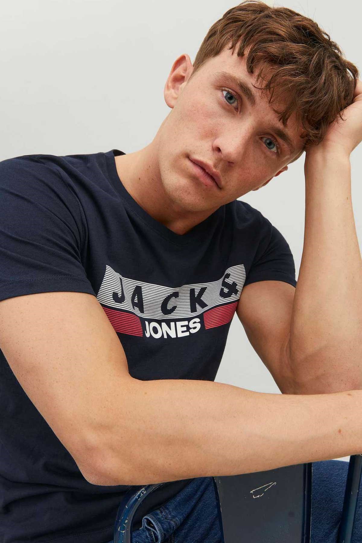 Jack & Jones Jjecorp Erkek Tişört 12151955 Lacivert