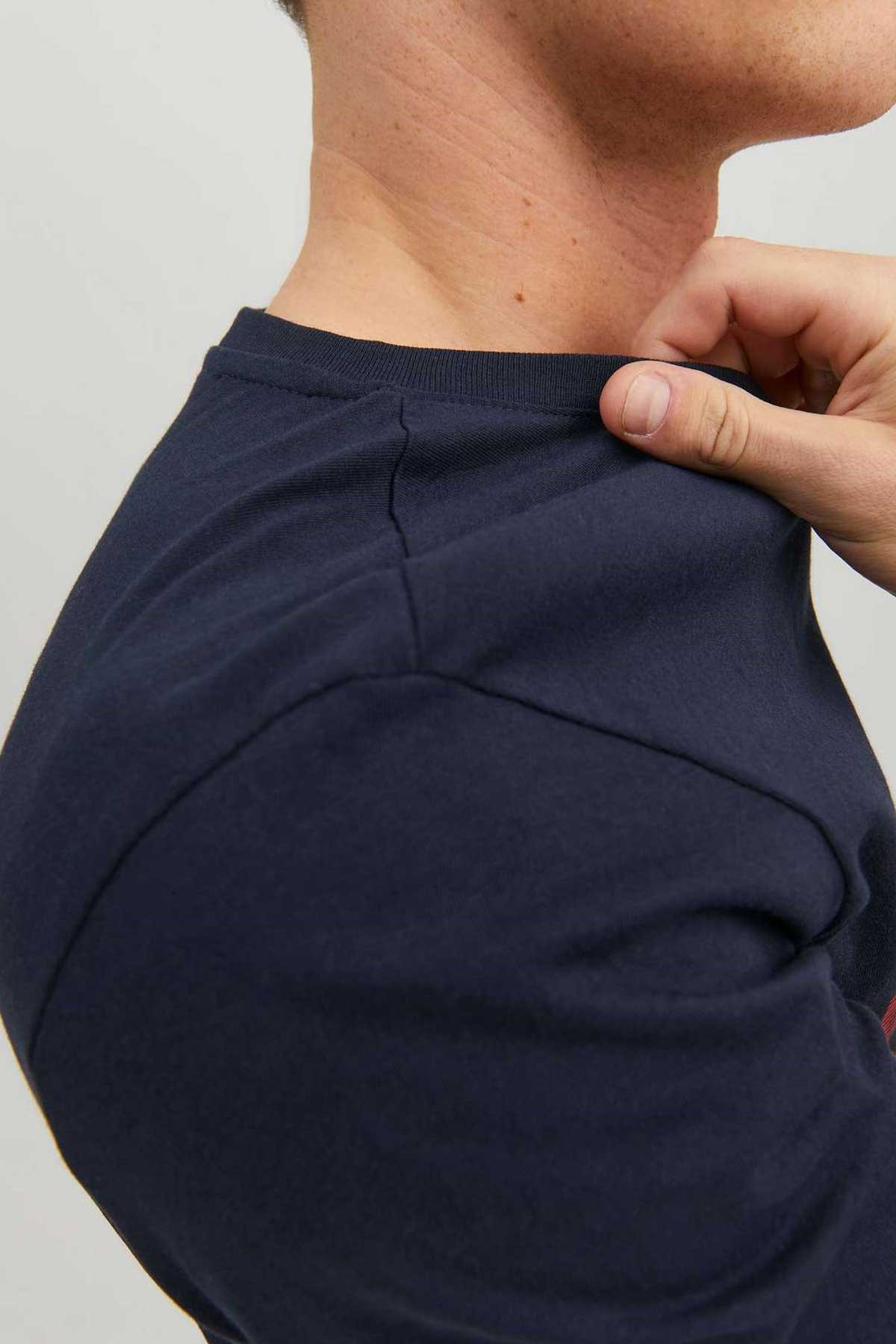 Jack & Jones Jjecorp Erkek Tişört 12151955 Lacivert