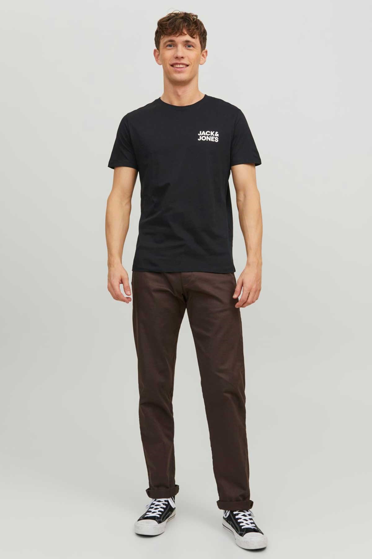 Jack & Jones Jjecorp Erkek Tişört 12151955 Siyah