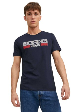 Jack & Jones Jjecorp Erkek Tişört 12151955 Lacivert