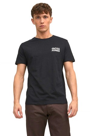 Jack & Jones Jjecorp Erkek Tişört 12151955 Siyah
