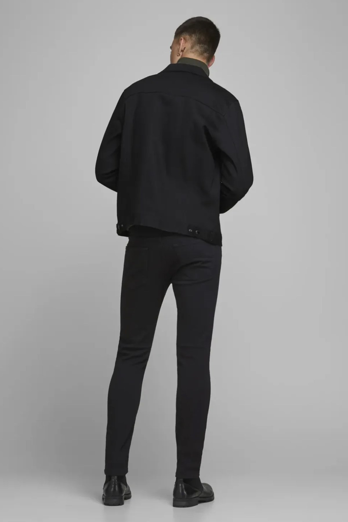 Jack & Jones Erkek Jeans 12152346 Siyah