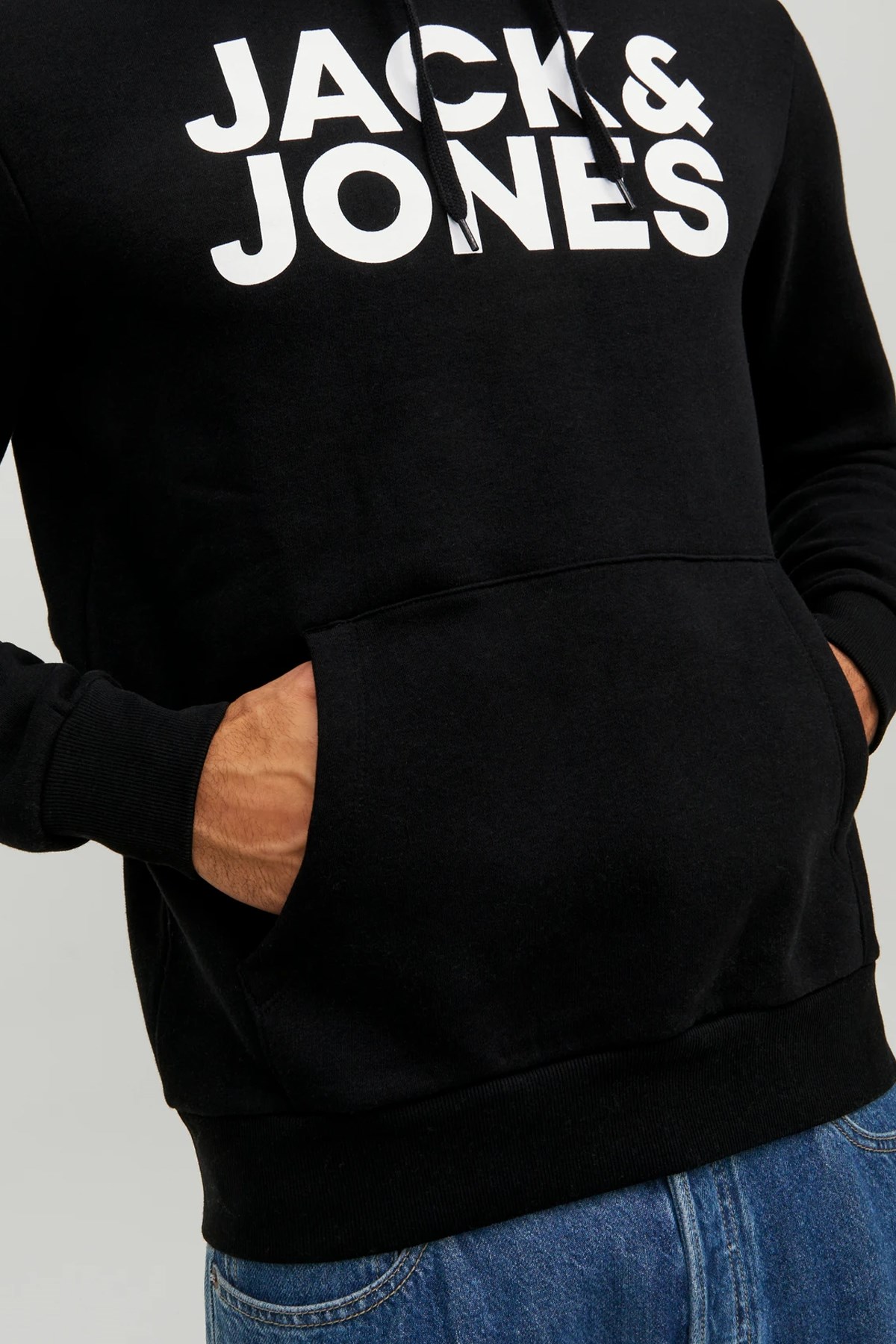 Jack & Jones Jjecorp Erkek Sweatshirt 12152840 Siyah