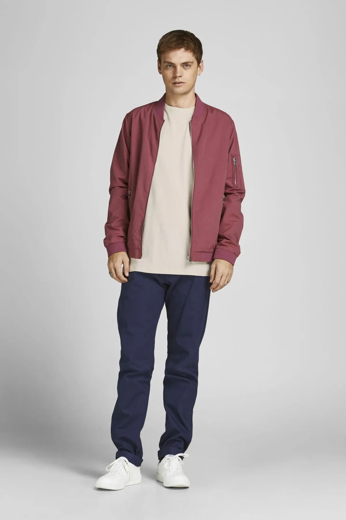 Jack & Jones Erkek Tişört 12156101 Bej