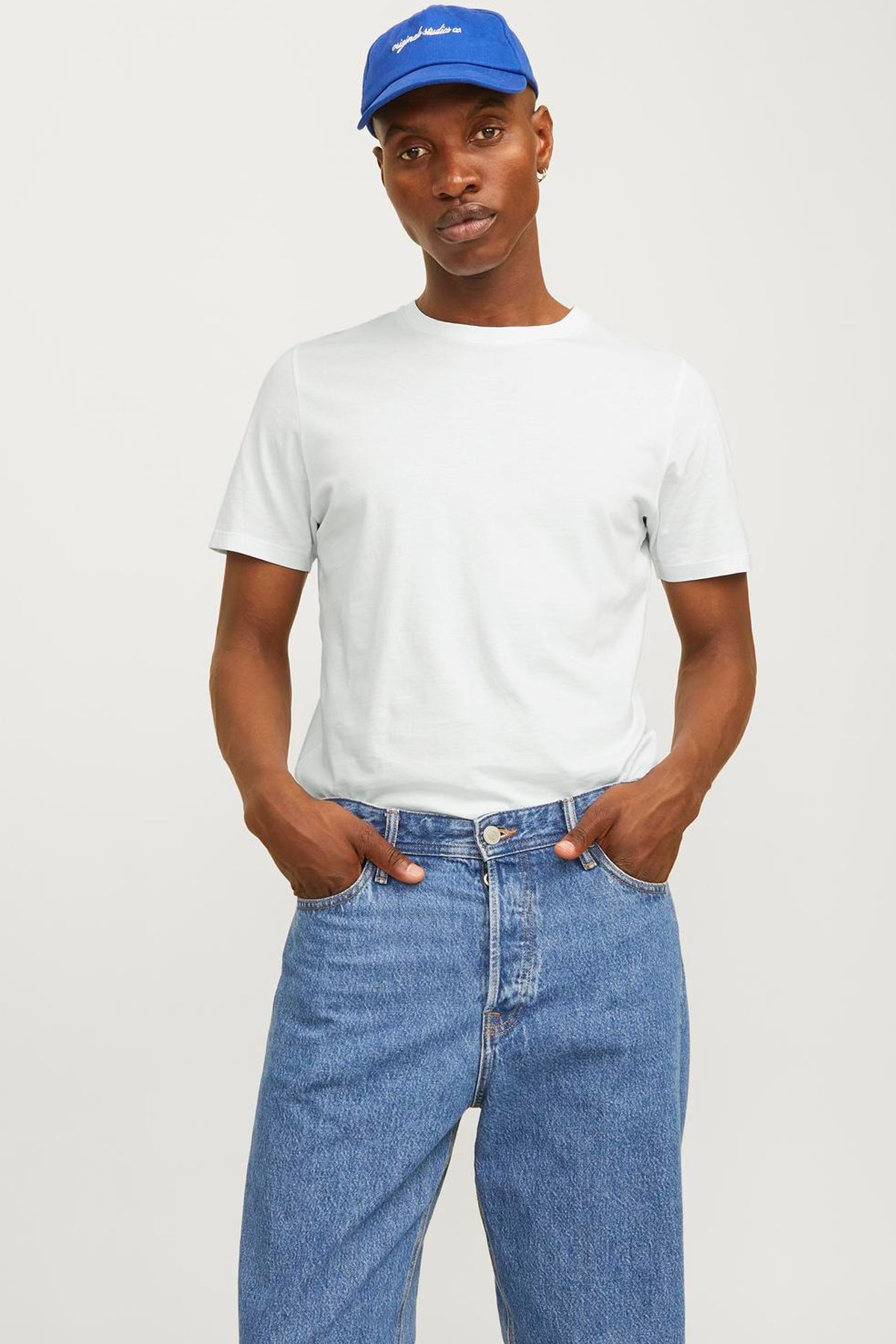 Jack & Jones Erkek Tişört 12156101 Beyaz