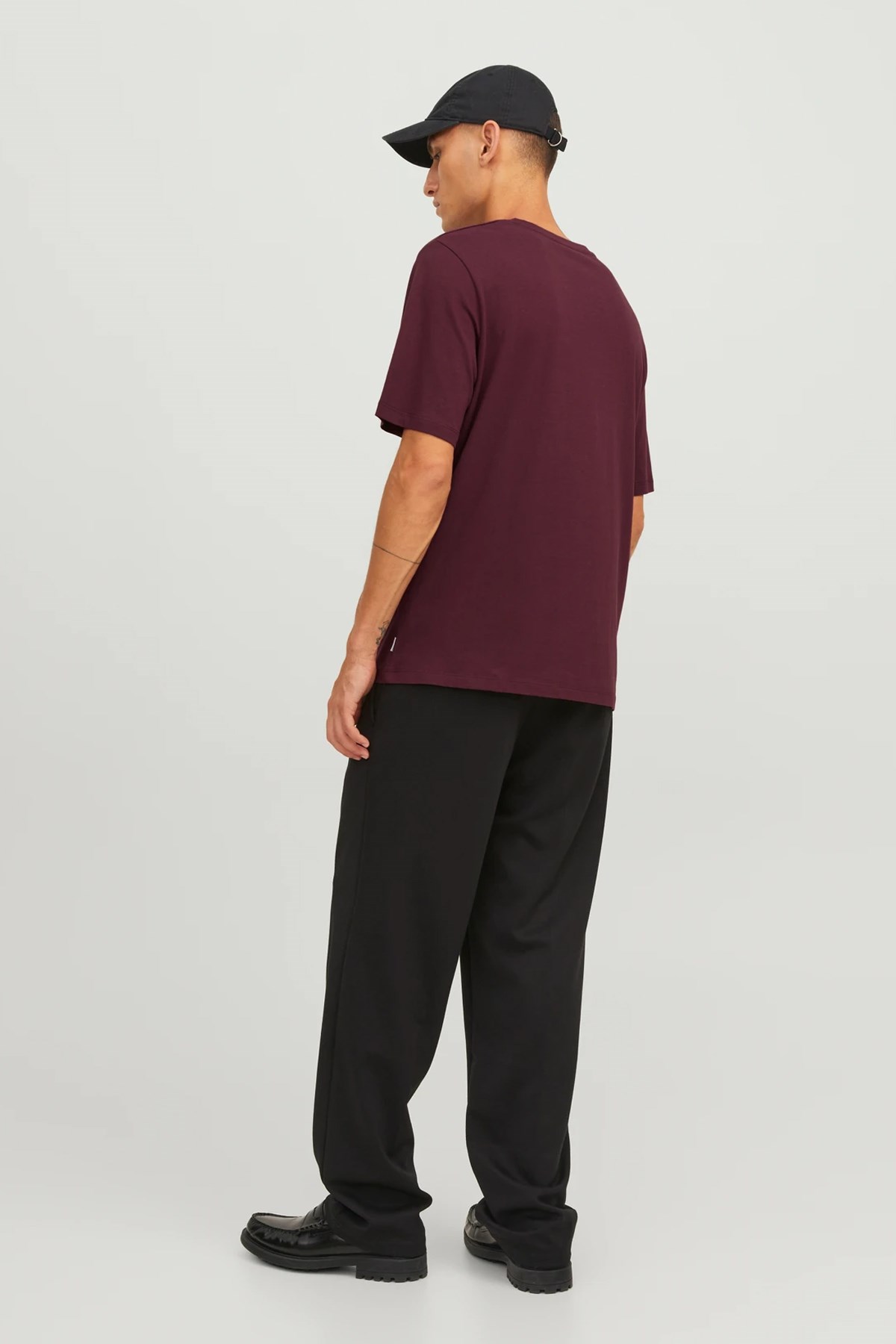 Jack & Jones Erkek Tişört 12156101 Bordo