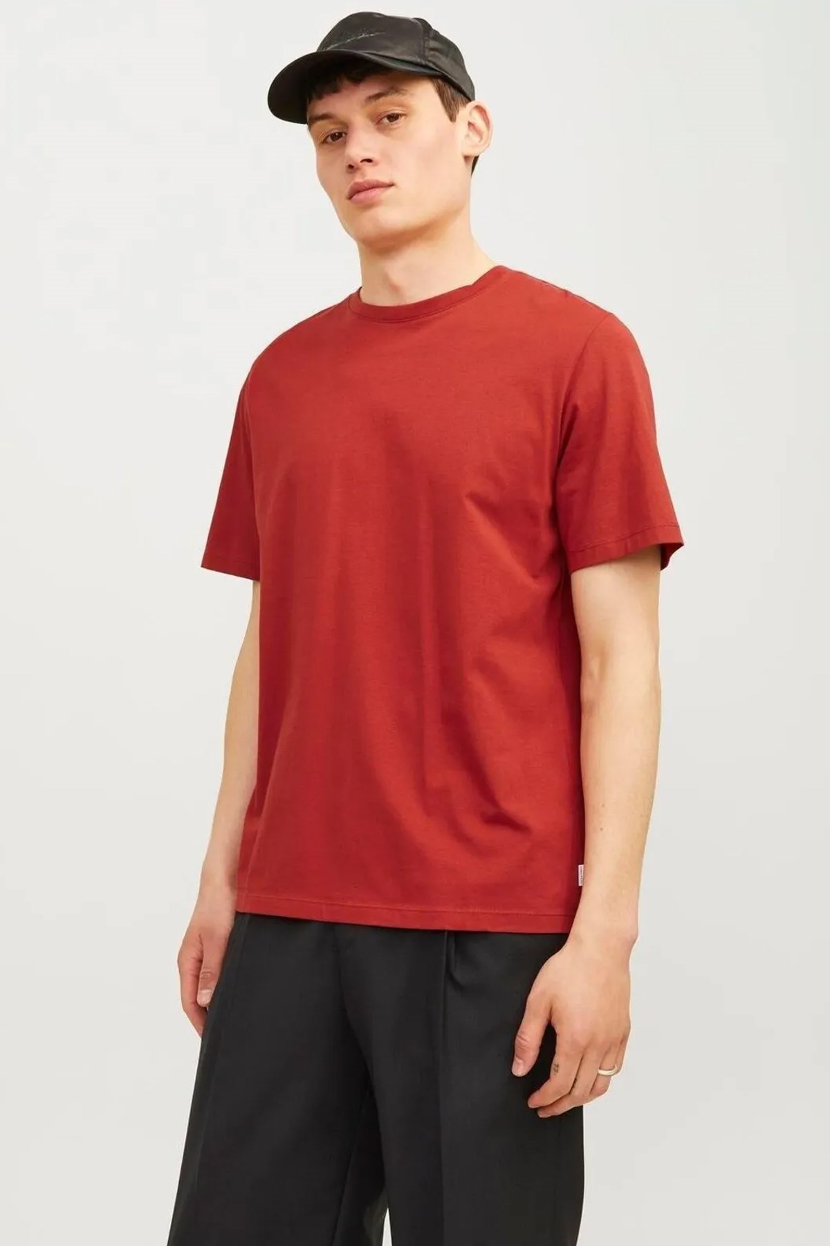 Jack & Jones Erkek Tişört 12156101 Kırmızı