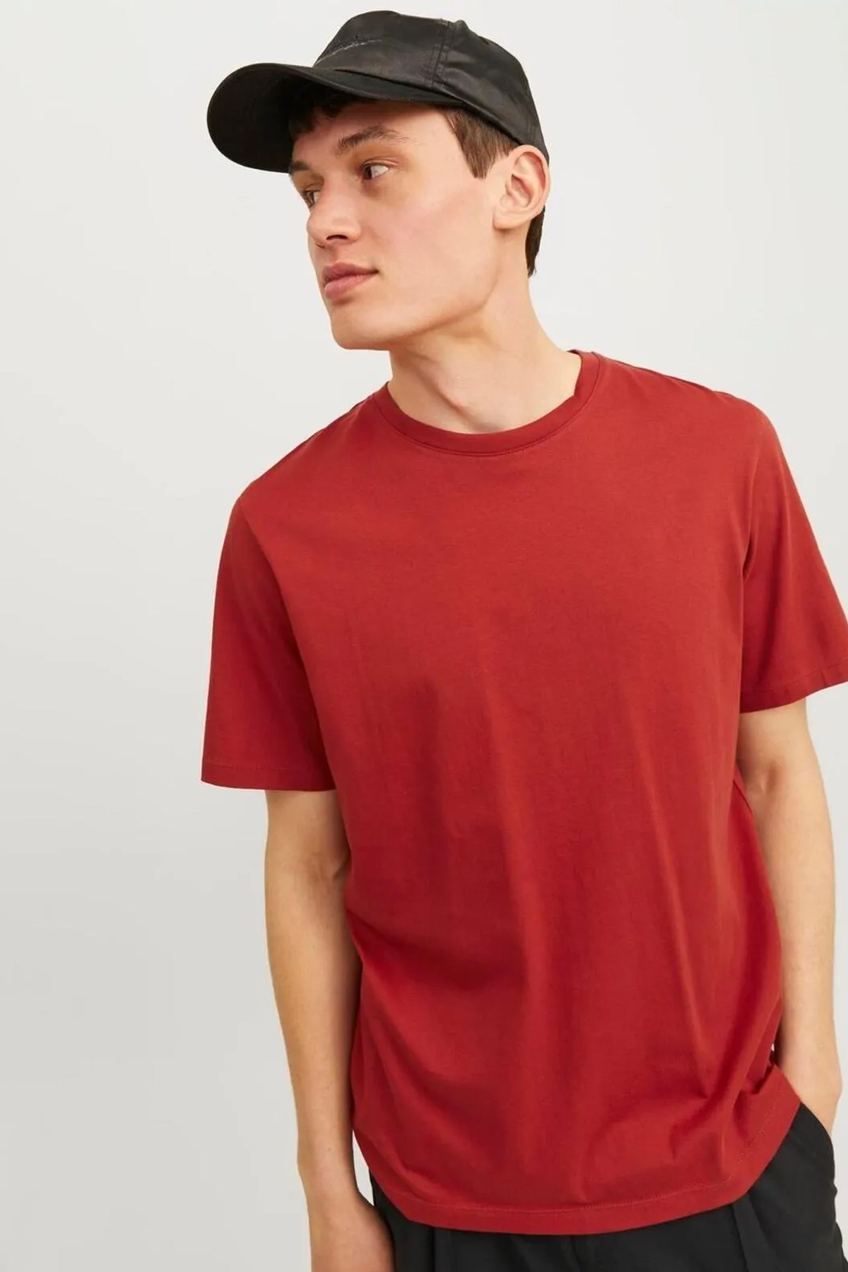 Jack & Jones Erkek Tişört 12156101 Kırmızı