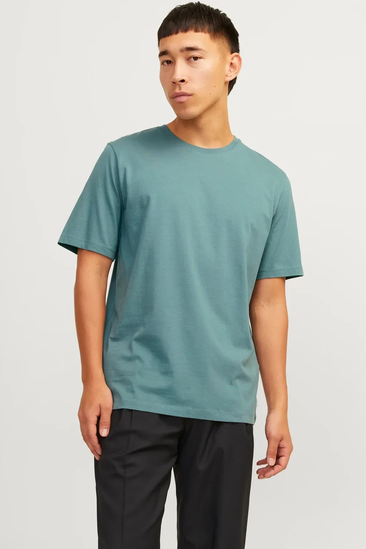 Jack & Jones Erkek Tişört 12156101 Açık Mavi
