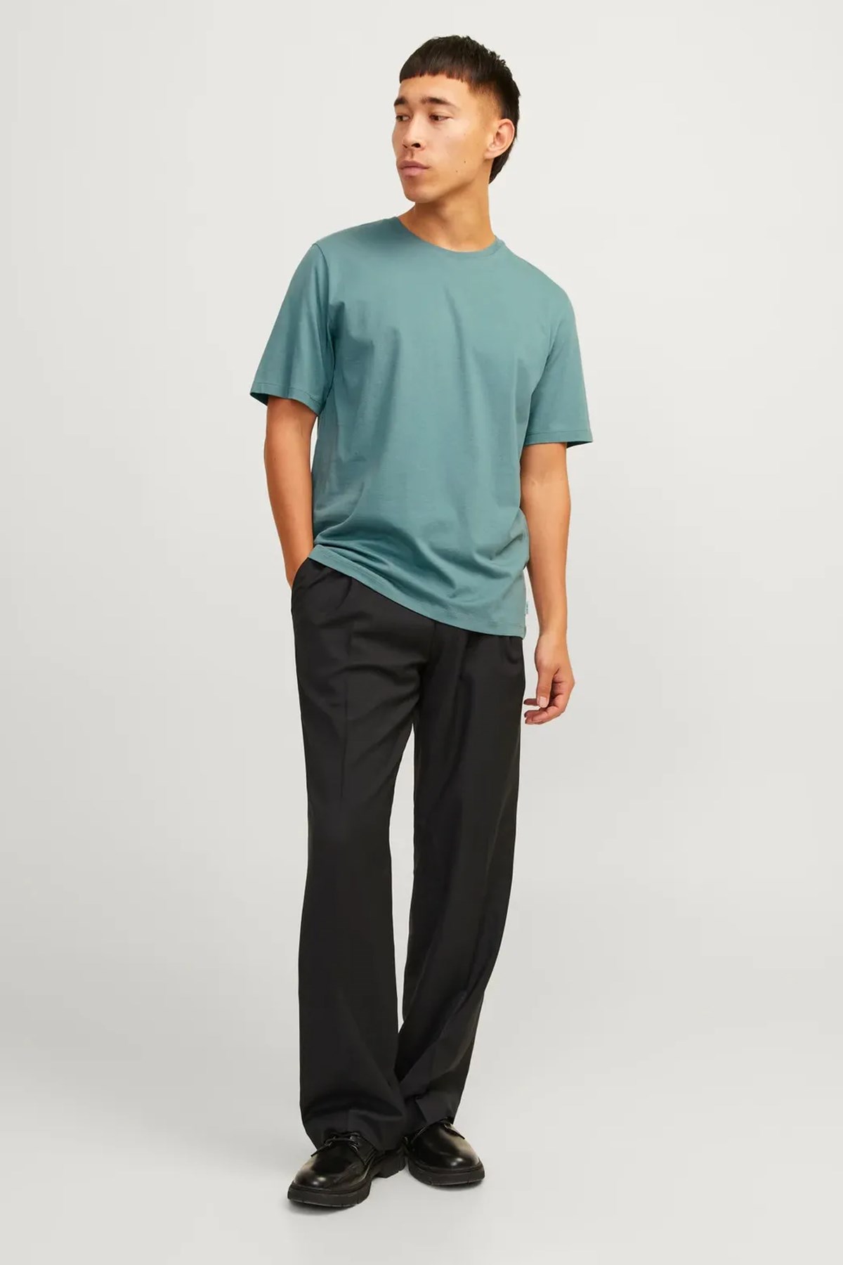 Jack & Jones Erkek Tişört 12156101 Açık Mavi