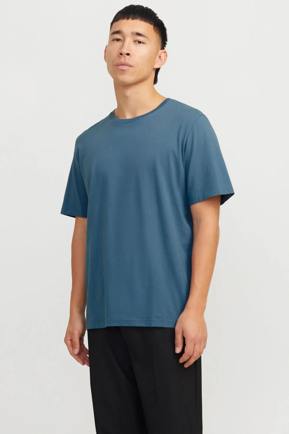 Jack & Jones Erkek Tişört 12156101 Mavi