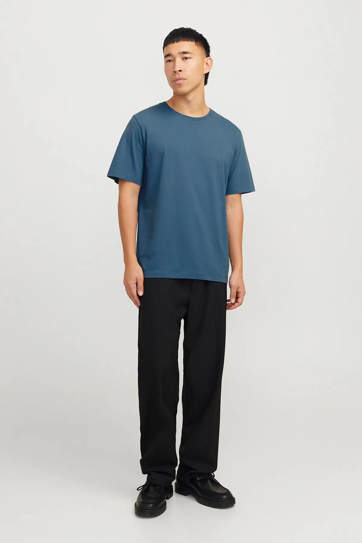 Jack & Jones Erkek Tişört 12156101 Mavi