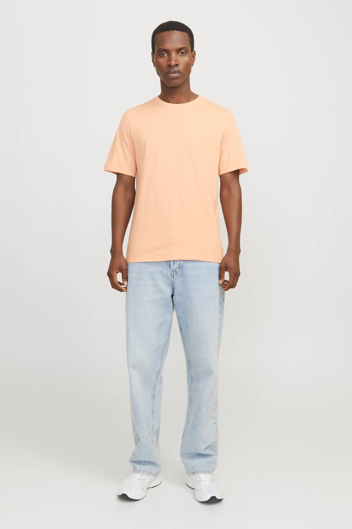 Jack & Jones Erkek Tişört 12156101 Somon