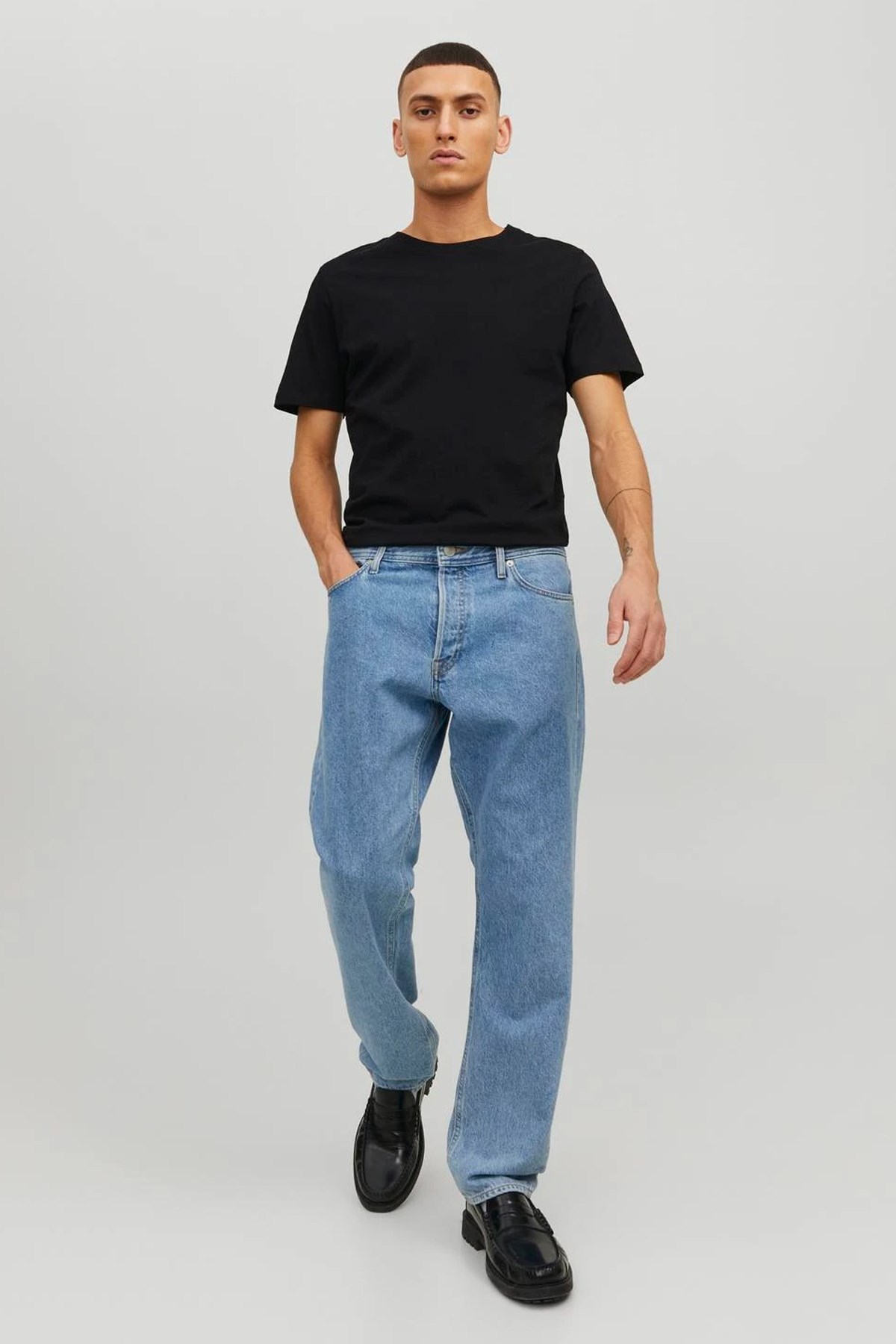 Jack & Jones Erkek Tişört 12156101 Siyah