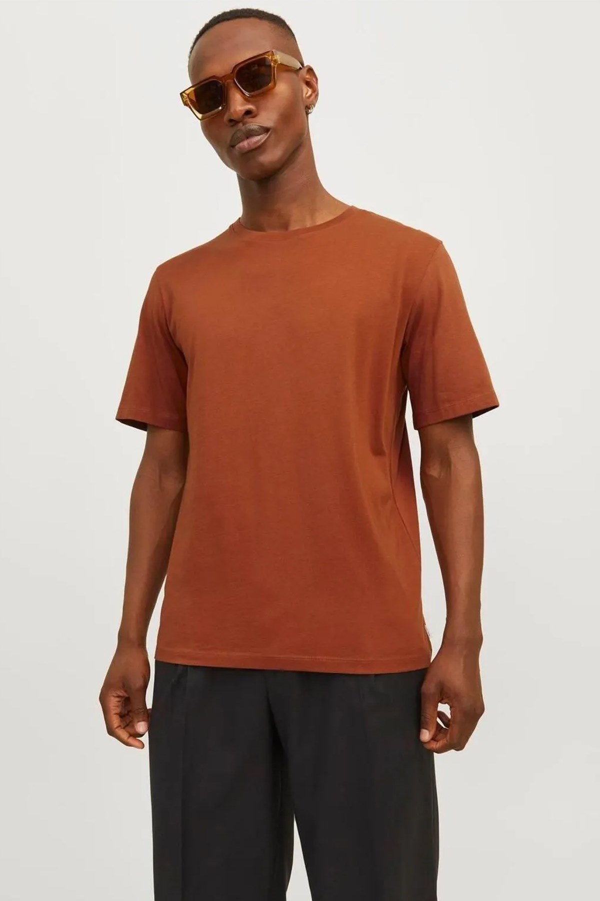 Jack & Jones Erkek Tişört 12156101 Turuncu