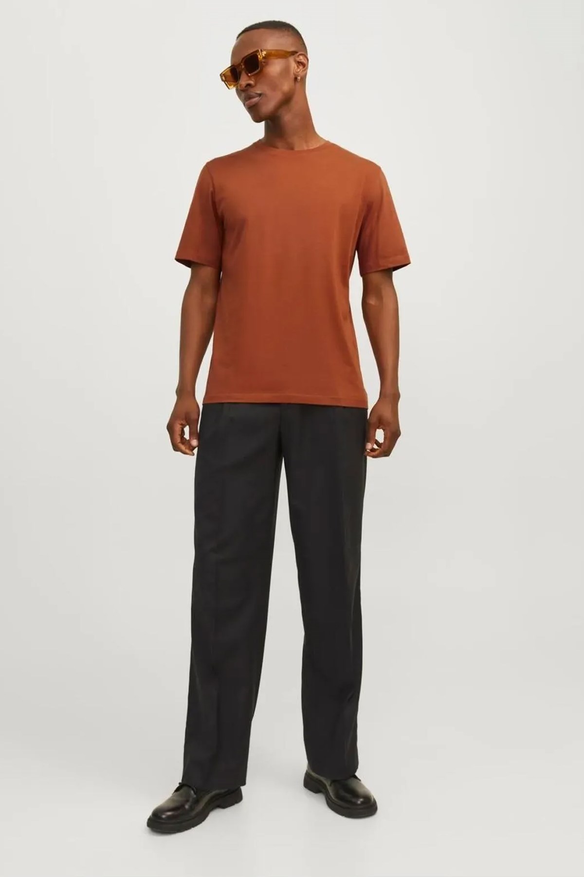 Jack & Jones Erkek Tişört 12156101 Turuncu
