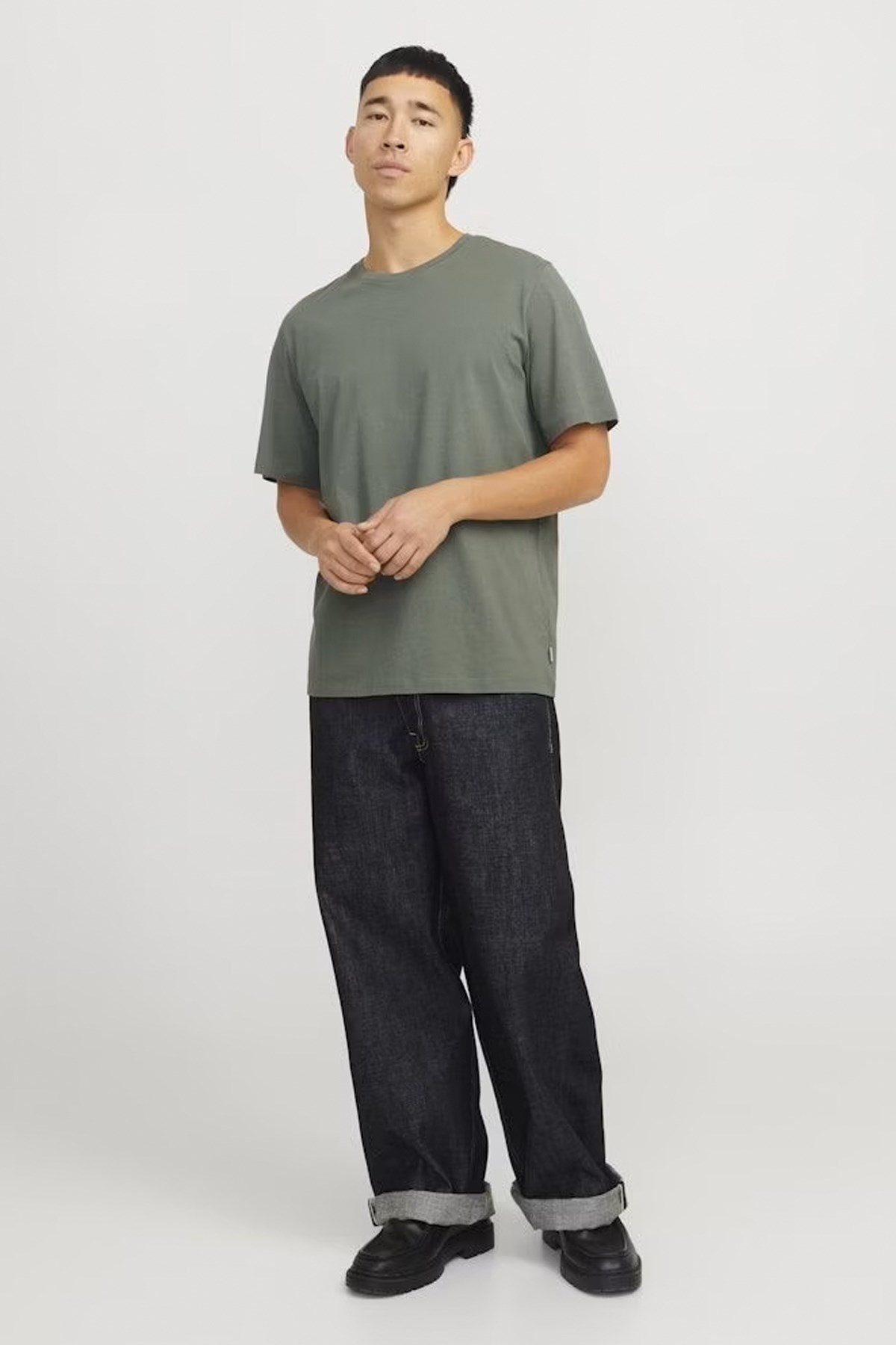 Jack & Jones Erkek Tişört 12156101 Açık Yeşil