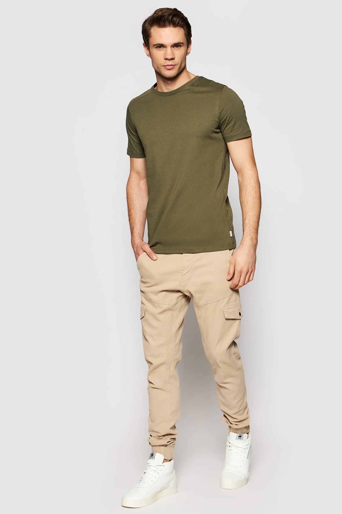 Jack & Jones Erkek Tişört 12156101 Yeşil