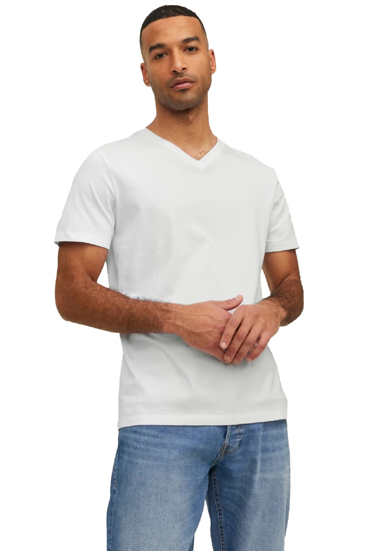 Jack & Jones Jjeorganic Erkek Tişört 12156102 Beyaz
