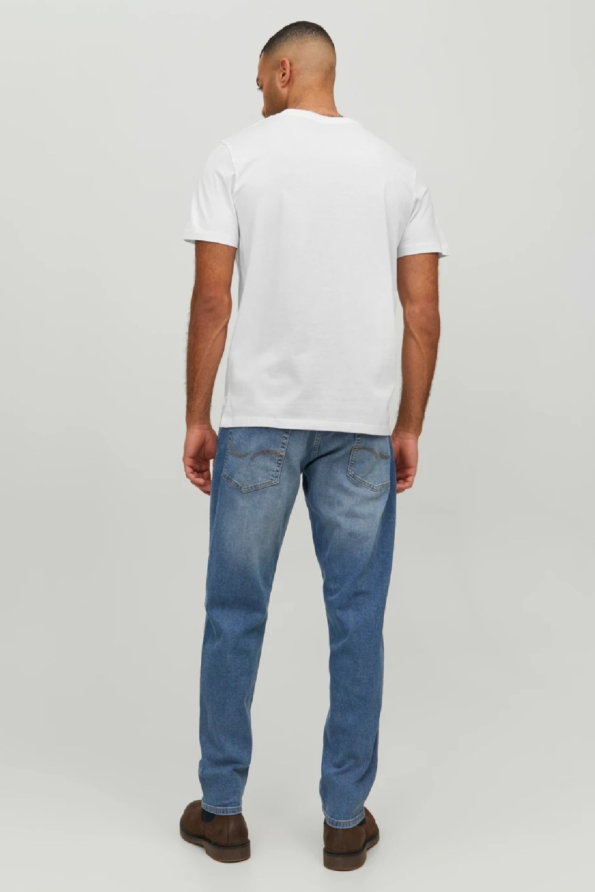 Jack & Jones Jjeorganic Erkek Tişört 12156102 Beyaz