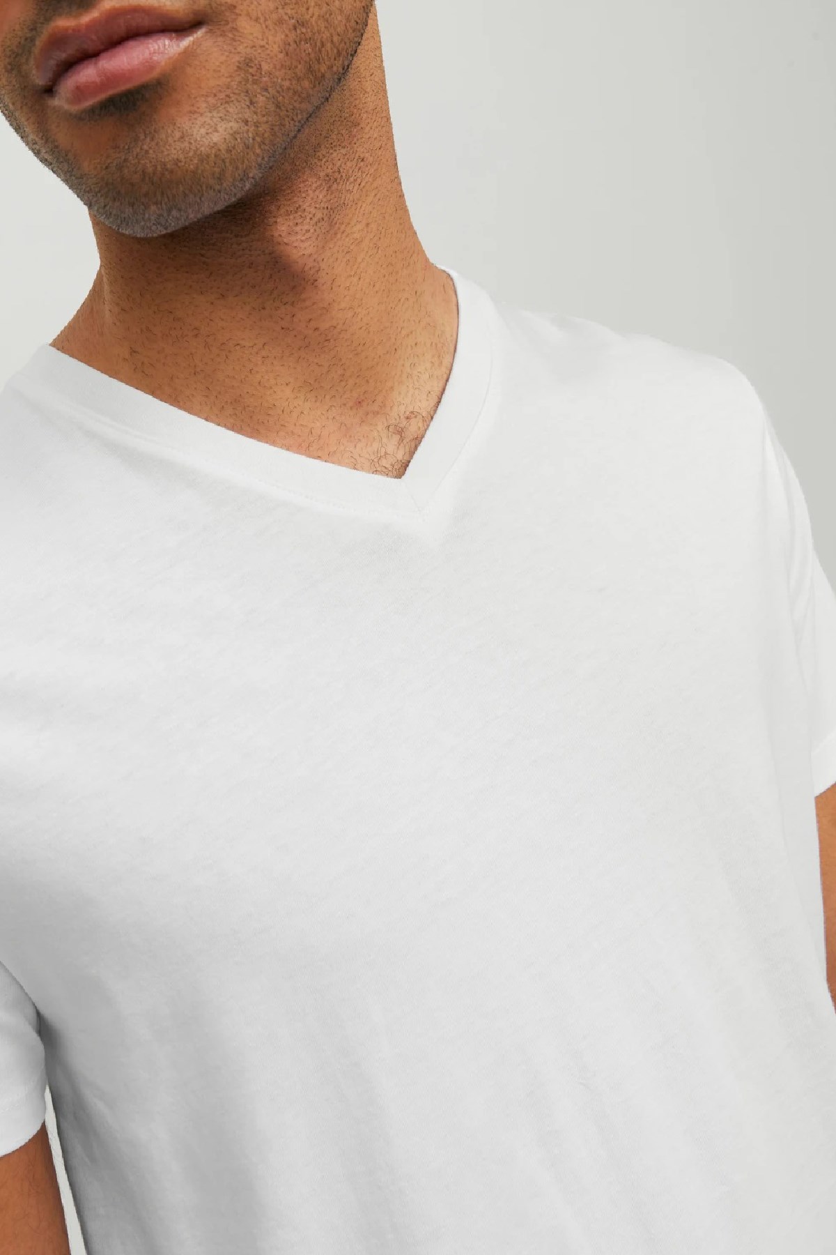 Jack & Jones Jjeorganic Erkek Tişört 12156102 Beyaz