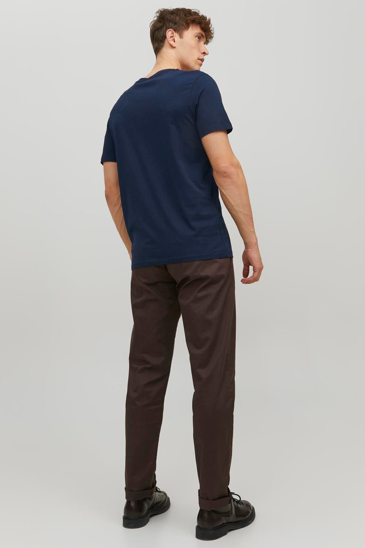 Jack & Jones Jjeorganic Erkek Tişört 12156102 Lacivert