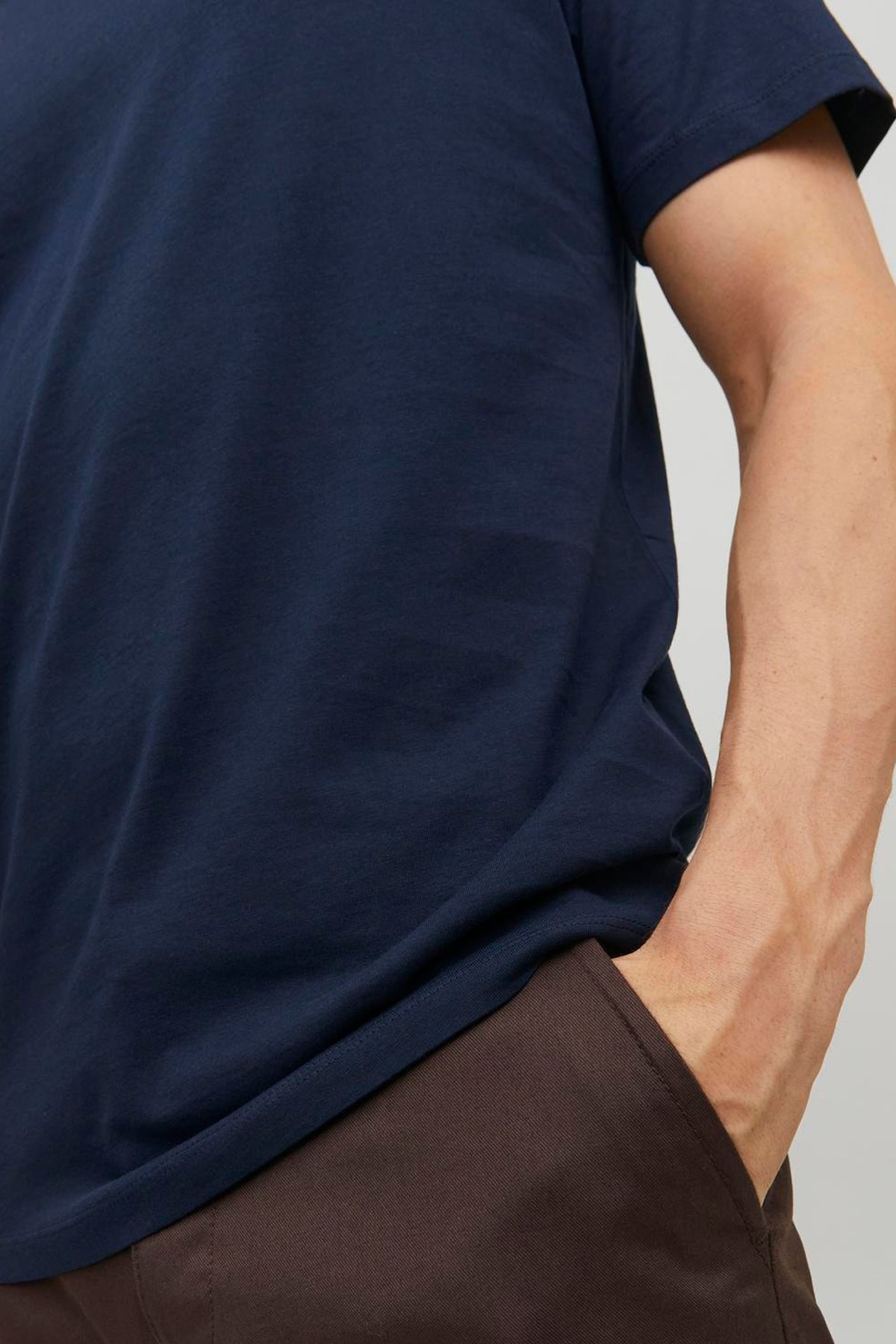 Jack & Jones Jjeorganic Erkek Tişört 12156102 Lacivert