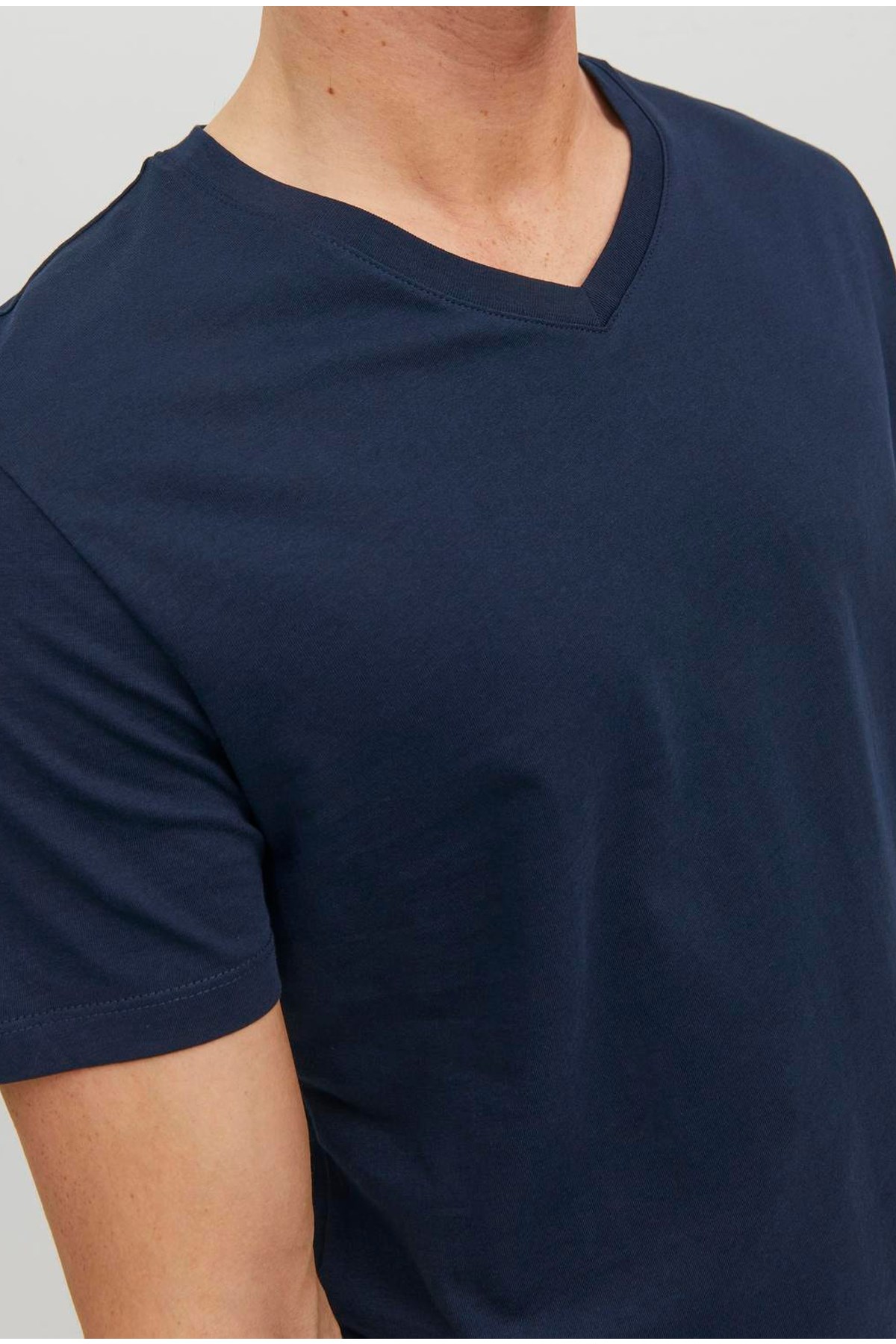Jack & Jones Jjeorganic Erkek Tişört 12156102 Lacivert